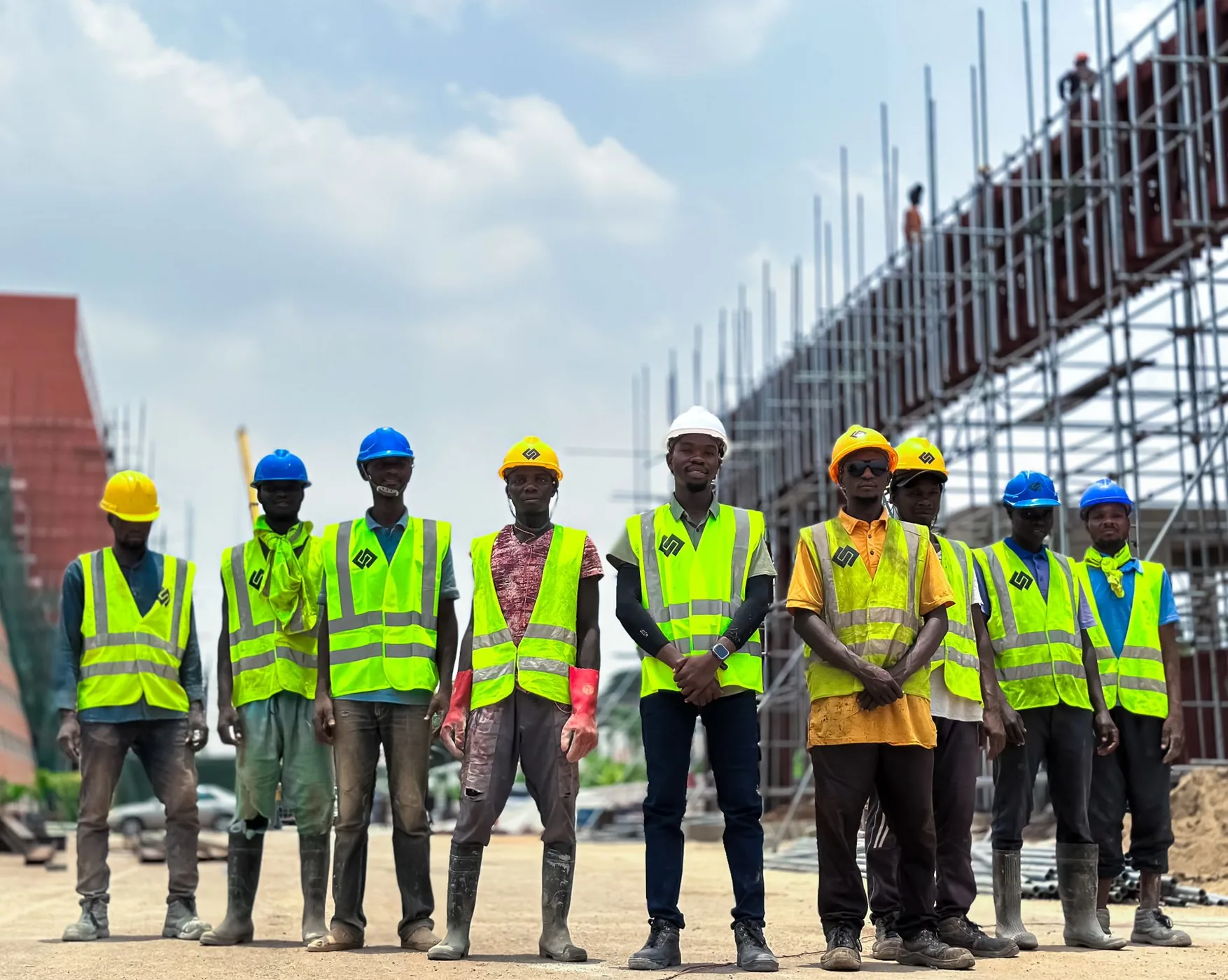 Engineers on a construction site; illustrative photograph